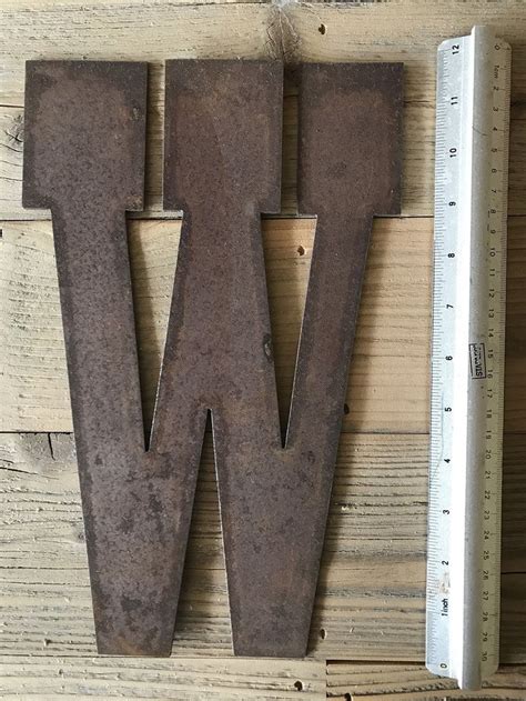 Custom Initial - 12" Rusty, Rustic Metal Letters - Make your own Sign ...