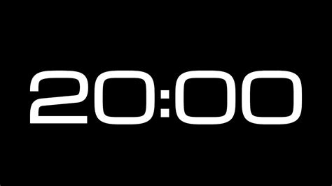 20 Minute Countdown Timer / NO SOUND - YouTube