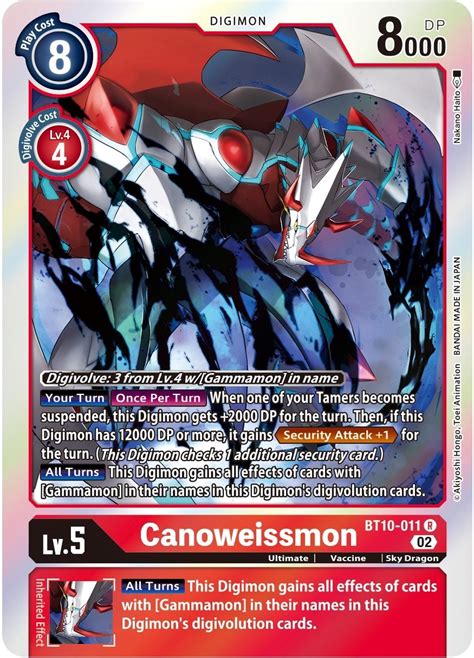 Canoweissmon - Xros Encounter - Digimon Card Game