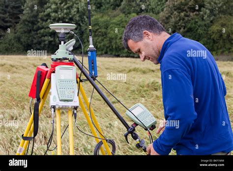 A differential GPS being used in real time kinematic survey, to survey the extent of the Durham ...