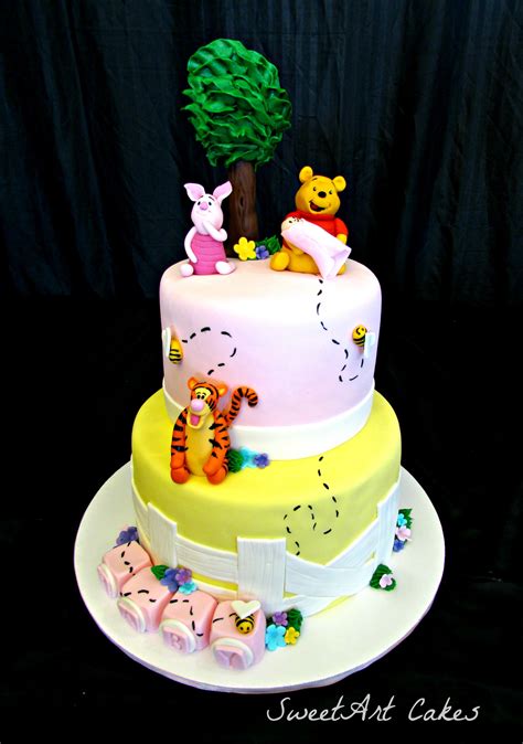 Winnie the Pooh Baby Shower Cake | Cake, Baby shower cakes, Shower cakes