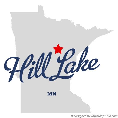 Map of Hill Lake, MN, Minnesota