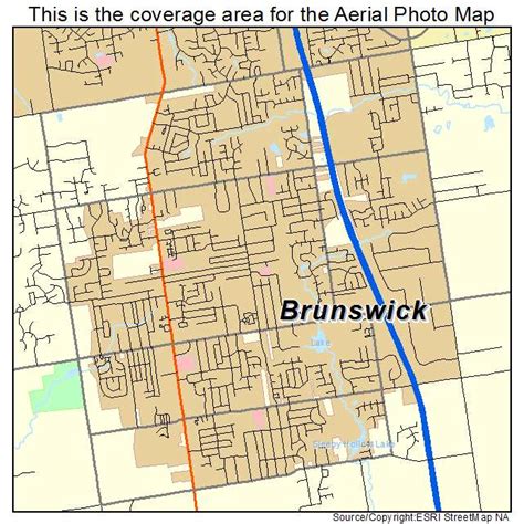 Aerial Photography Map of Brunswick, OH Ohio