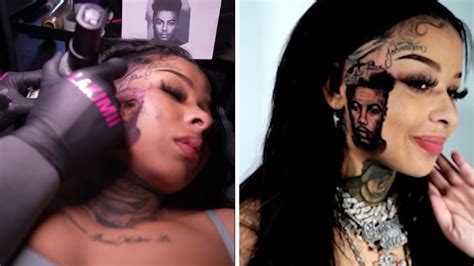 Chrisean Rock's New Blueface Ink 100% Real, Says Tattoo Shop