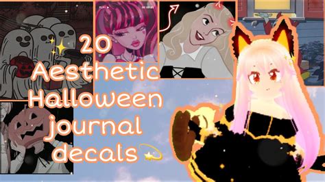 20 Aesthetic Halloween journal decals || Royale High || - YouTube