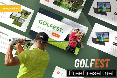 Golfest - Golf Club Google Slides Template ATCH8XR