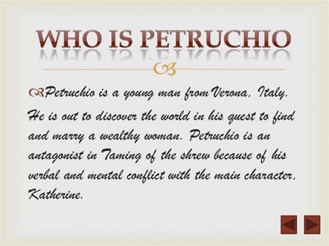 Petruchio Character power point