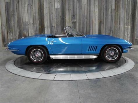 1967 CORVETTE Marina Blue w/black Int. 4spd #'s Matching CONVERTIBLE SIDE PIPES for sale: photos ...