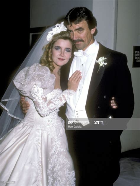 Actors Melody Thomas Scott and Eric Braeden on April 4, 1984 at the ...