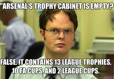 Arsenal trophy cabinet Memes