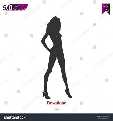 Silhouette Woman Standing Summer Dress Vector Stock Vector (Royalty Free) 1358420168 | Shutterstock