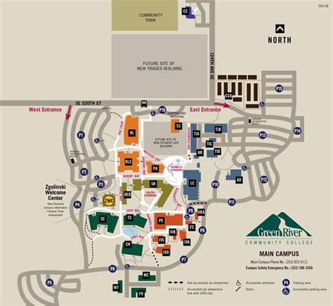 Main Campus Map | Campus map, Campus, Map