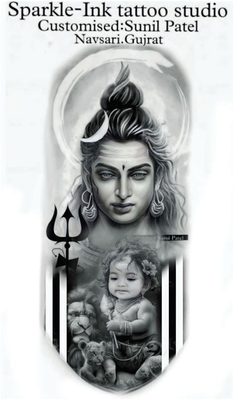 Shiva tattoo.mahadev tattoo.bholenath tattoo.mahakaal tattoo.shiv tattoo.tattoo.halfsleev tattoo ...