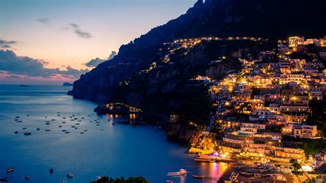 Amalfi Coast At Night-Cities HD Wallpaper-1920x1080 Download ...