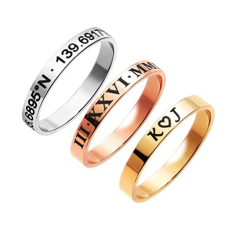 Custom Engraved Rings | JR Fashion Accessories - Unique and Personalized Jewelry