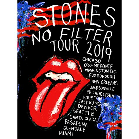 The Rolling Stones - No Filter Tour 2019 | Rolling stones poster, Stone ...