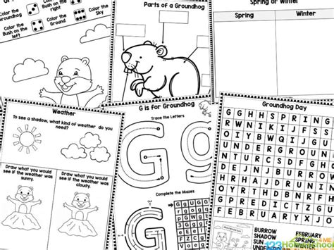 FREE Groundhog Day Printables, Worksheets, & FUN!