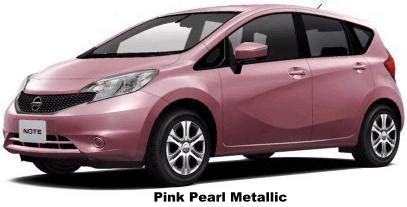 New Nissan Note Body color photo, Exterior colour picture, colors image