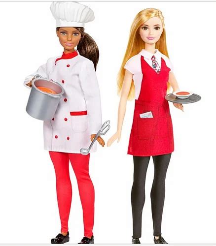 Barbie Chef And Waiter Dolls at best price in Surat by Ambica Toys And Ice Cream | ID: 19810174773