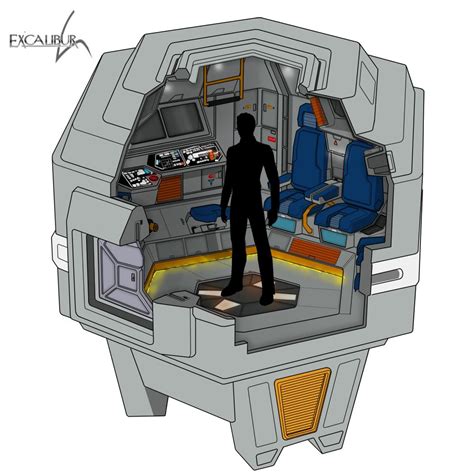 Escapepod interior by HandofManos | Star trek art, Star trek starships ...