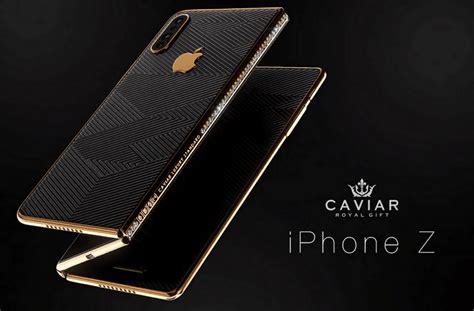 iPhone Z Caviar: luxury folding phone with triple cameras, Diamond design!