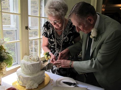 Grandma and Grandpa Cut the Golden Anniversary Cake | Flickr