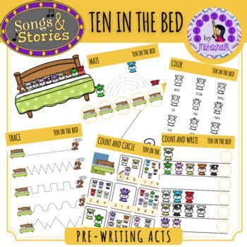 Ten in the bed Pre-K Activities - Songs and Stories Collection- | TPT