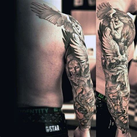 Angel Tattoo Full Sleeve