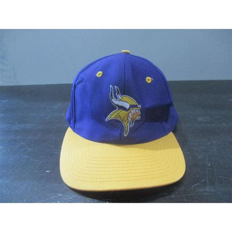 VINTAGE Minnesota Vikings Hat Cap Snap Back Purple... - Depop