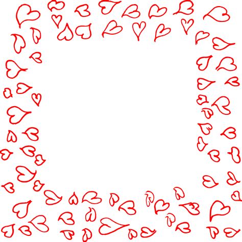 Heart Doodle Frame Vector (EPS, SVG, PNG Transparent) | OnlyGFX.com