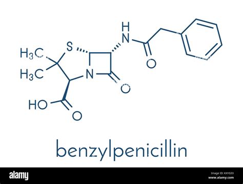 Penicillin molecule structure Stock Vector Images - Alamy