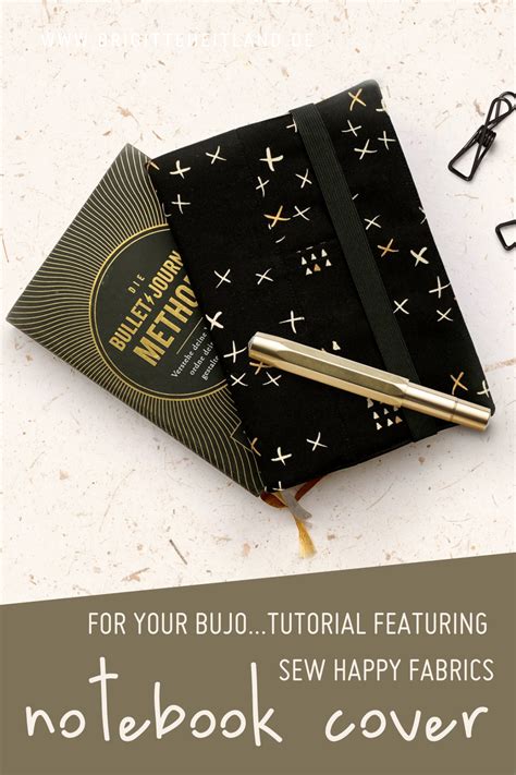 How to Sew an Elegant Bujo Notebook Cover with Sew Happy Fabrics