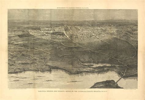 Historic Map - Saratoga Springs, NY - 1874 | World Maps Online