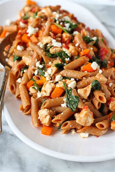 One-Pot Pasta Recipe with Chicken & Spinach - Healthy Dinner Recipe