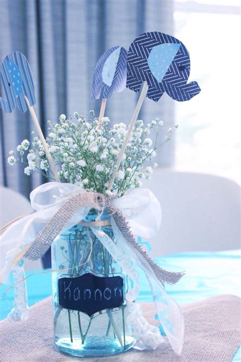 18 Boys’ Baby Shower Centerpieces You’ll Like - Shelterness