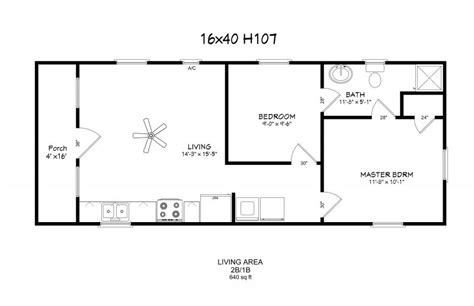 14X40 Floor Plan - 14x40 cabin floor plans | Tiny House | Tiny house plans, Cabin floor plans ...