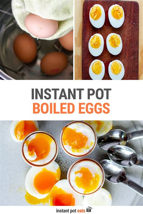 Instant Pot Boiled Eggs (Soft-Boiled, Jammy & Hard-Boiled)