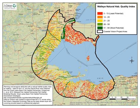 Walleye Stream Habitat Map