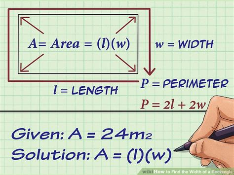 4 Ways to Find the Width of a Rectangle - wikiHow