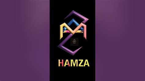 HAMZA Name Logo Design 🥰| grafik tasarım |thiết kế logo#logo # ...