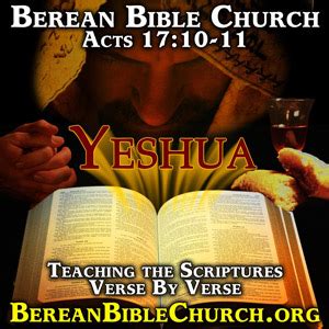 Berean Bible Church - Where you are challenged to search the Scriptures