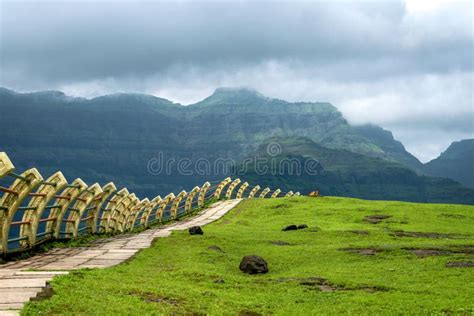 Beautiful Hills at Malshej Ghat Stock Image - Image of forest, fencing ...