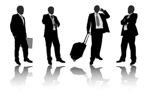 Business people silhouettes Stock Illustration by ©bokica #72065889