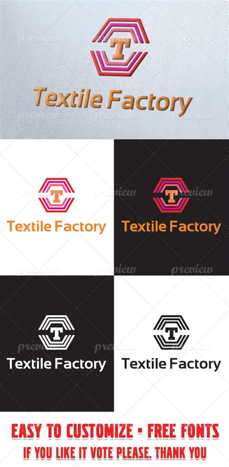 Textile Factory Logo Template - Print | CodeGrape