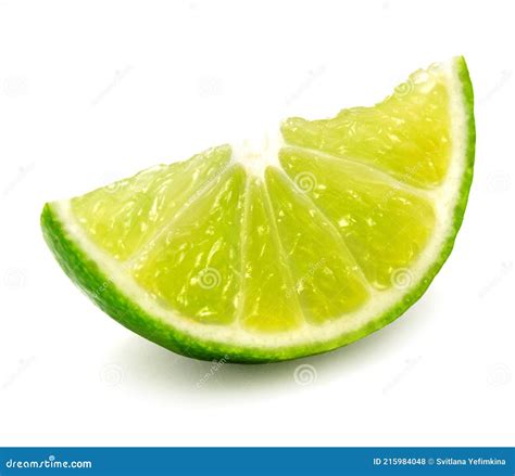 Slice of lime fruit stock photo. Image of closeup, juicy - 215984048