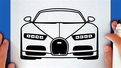 HOW TO DRAW A BUGATTI CHIRON - YouTube