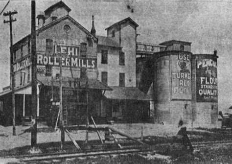 Postcard Roller Mills in Lehi Utah ca. 1922 | Lehi utah, Lehi, Utah