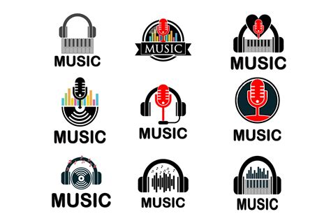 Music Logos Graphic by graphicrun123 · Creative Fabrica