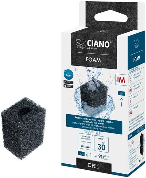 Ciano AQUARIUM FILTER MEDIA - FOAM M/CF80 X 1: Amazon.co.uk: Pet Supplies