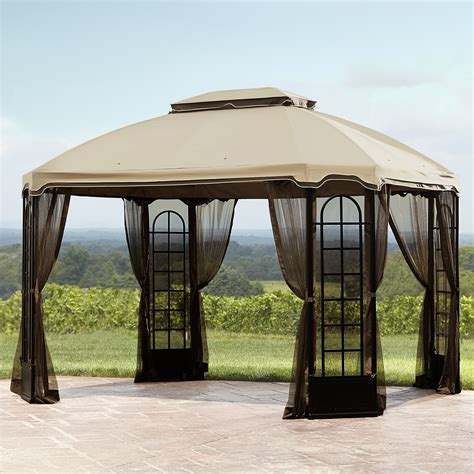 Essential Garden Replacement Canopy for Terrace Gazebo - Outdoor Living - Gazebos, Canopies ...